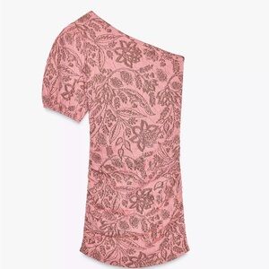 Zara Pink Asymmetrical Dress